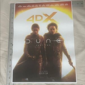 DUNE 2 Movie Poster New 11 x 15 (Stars of great films). Origin Timothee